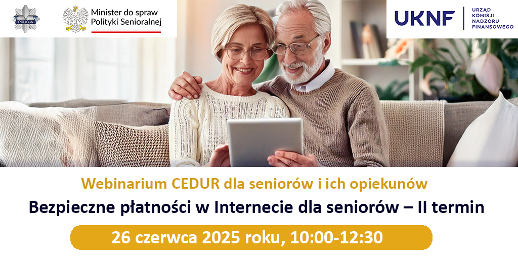 Free CEDUR Webinar for Seniors on Online Payment Security!