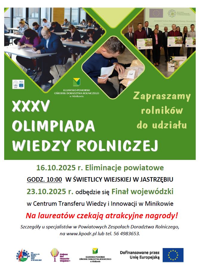 XXXV Olimpiada Wiedzy Rolniczej - Najnowsze Informacje