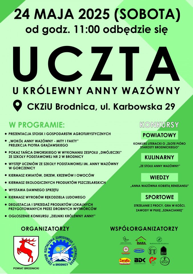 Zapraszamy na Ucztę u Królewny Anny Wazówny!