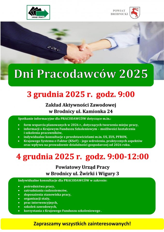 Dni Pracodawców 2025 - Aktualizacja!