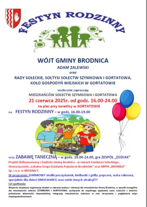 Zapraszamy na Festyn Rodzinny w Gortatowie!